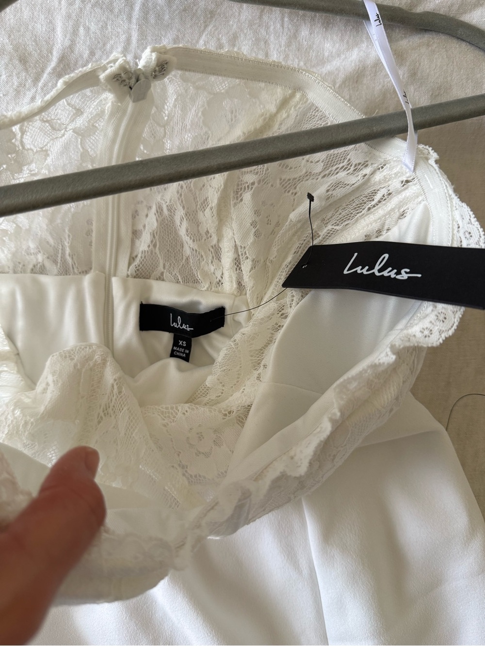 NWT Lulus Lace Bustier Midi Dress XS - Picture 3 of 5